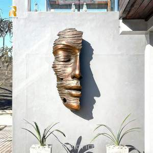 Scultura in Bronzo di Grande Formato con Volto, Design Personalizzato RELONG, <span class=keywords><strong>Arte</strong></span> Moderna da Parete per Decorazione - Product Image 2