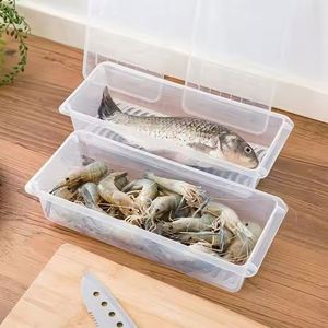 Removable Drain Plate <b>Tray</b> Container Box Home Kitchen Food Crisper With Sealing <b>Fridge</b> Organizer Case Storage Boxes Bins - Product Image 3