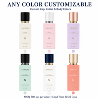 Flacon vide de luxe en verre pour lotion, tonique, essence, soin de la peau, imprimé UV, élégant, avec tête de pompe, personnalisable, pour crème visage
