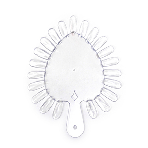 Paquete de 10 Placas de Muestras de Uñas Postizas Transparentes y Naturales para Exhibición de Colores de Uñas, Práctica de Esmalte en Gel y Herramientas de Salón - Product Image 4