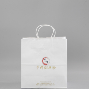 ถุงกระดาษคราฟท์รีไซเคิลพร้อมหูหิ้วแบบเกลียว ขายส่งจากโรงงาน เป็นมิตรกับสิ่งแวดล้อม เหมาะสำหรับใส่ของขวัญและสินค้า - Product Image 1