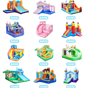 <span class=keywords><strong>Castillo</strong></span> Inflable y Tobogán Acuático para Niños - Marca ZUJU, Fácil de Instalar, Temática Animal - Product Image 6