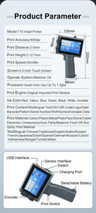 Ручной автоматический струйный принтер с быстросохнущими чернилами, работающий от аккумулятора, для флексопечати - Product Image 3