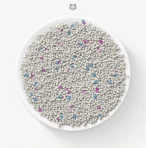 directly sell crushed bentonite premium cat litter carbon bentonite sale sand colorful granule crushed bentonite cat litter