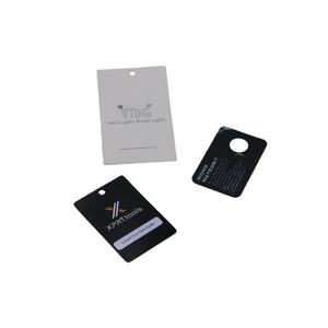 맞춤형 종이 태그 60X40mm 300gsm 화이트 지속 가능한 티셔츠 재킷 가방 신발 의류 라벨 식료품점 종이 태그 - Product Image 1