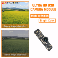 Module de caméra USB mini 4K Fisheye OEM 1080P HD 8MP avec capteur CMOS IMX415 Starlight, autofocus et détection humaine IA intégrée