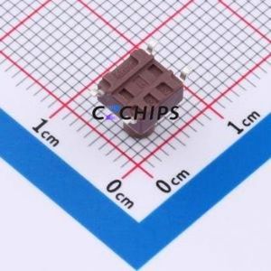 TSB06331-080D332DH-R0700 Tactile <b>Switch</b> SMD-4P,6.1x6.1mm <b>Switch</b> Single Pole Single Throw Round Button 1.8N 6.1mm - Product Image 2
