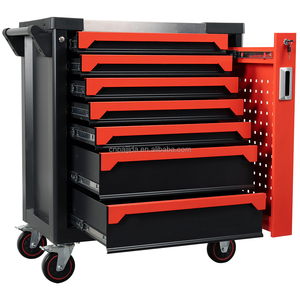 Carrito de Herramientas con Ruedas de Acero, Gabinete Metálico con Cajones <span class=keywords><strong>para</strong></span> Almacenamiento en Garaje, Gabinete Profesional con Cajones, Personalizable OEM - Product Image 2