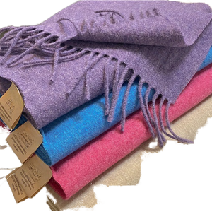 Bufanda de Cachemira para Mujer, Pashmina Larga de Color Sólido, para Invierno, en Morado, Azul y Rosa - Product Image 1