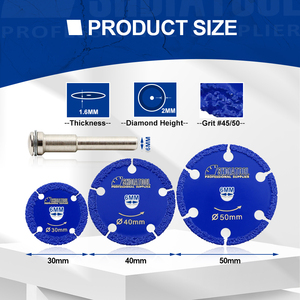 Kim Cương Mini Kim Loại Saw Blade 30/40/50Mm Với Vòng Chân Khắc Ngọc Bích Mài Bánh Xe Đĩa Mài Mòn Mini Kim Cương Cắt Đĩa - Product Image 5