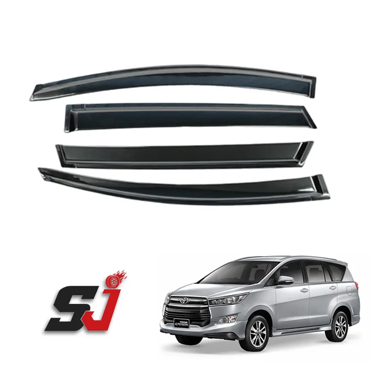 auto exterior accessories 4Pcs wind deflectors sun visor for body kit innova