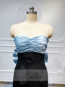 Ruolai OEV-L4313 elegante Bow Back Sweetheart Mermaid abiti da sera delle donne del partito <span class=keywords><strong>Prom</strong></span> Dress - Product Image 3