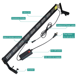Zaohetian Fabricant Blanc Bleu Éclairage LED Aquarium Lumière 26cm 36cm 46cm Changement de <span class=keywords><strong>Couleur</strong></span> Support Lampe avec Interrupteur - Product Image 3