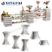 Matériel de restauration pour buffet de mariage XINGPAI, présentoir alimentaire en acier inoxydable pour buffet