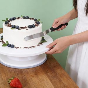 Stainless Steel Cake Decorating Spatula with Plastic Handle Durable Baking Offset Spreader for <b>Cream</b> Work OEM Factory - Product Image 5
