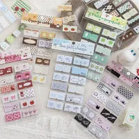Autocollant décoratif INS coréen pour coque de téléphone, motif Kawaii dessin animé, ailes, nœud, animal, pour scrapbooking, journal, DIY, papeterie