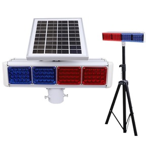 Luz Estroboscópica Solar Impermeable, Baliza de Advertencia Intermitente LED de Energía Solar <span class=keywords><strong>para</strong></span> Seguridad en Obras de Construcción y Patrullaje - Product Image 2