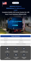 Écran d'affichage Mobile de camion Led, panneau de affiche pour Van, avec Structure en acier, 30 pouces