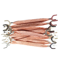 Fil de tresse de cuivre en vrac 2AWG câble de connexion de pont en forme de U/O 35mm ² tresse de câble de batterie en cuivre avec cosse de borne