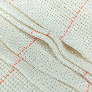 표시된 줄이있는 유기 통기성 자수 크로스 터프팅 천 가정용 섬유 사용 소녀 소년을위한 펀치 바늘 - Product Image 5