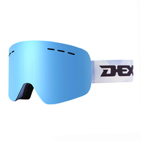 Lunettes de ski OTG haut de gamme à double couche avec revêtement miroir Revo, protection UV400, compatibles avec les casques