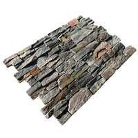 Vente flash Pierre de parement en quartz bleu  Panneau de revêtement mural Pierre artificielle 3D pour la décoration murale