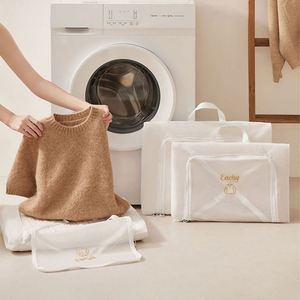 Sac de lavage en maille fine anti-déformation et anti-emmêlement pour pulls en chenille et laine, pour machine à laver - Product Image 1