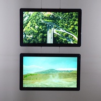 Écran d'affichage numérique HD 1080p de 21,5 pouces avec cadre en aluminium pour la publicité vidéo, les agences immobilières, les magasins, les ascenseurs, compatible avec l'animation