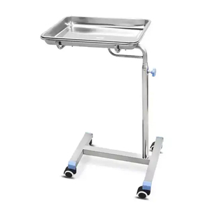 รถเข็นถาดใส่เครื่องมือผ่าตัดสแตนเลสสำหรับโรงพยาบาล - Product Image 2