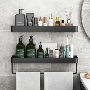Estante de almacenamiento para baño, sin necesidad de taladrar, para montar en la pared junto a la ducha, el inodoro y el lavabo. - Product Image 2