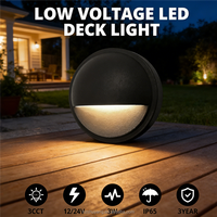 Lampes LED d'extérieur à montage en surface en aluminium moulé sous pression basse tension pour poteaux de clôture, ponts, allées, jardins, patios, marches d'escalier