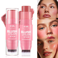 Stick blush double tête multi-usage vegan de haute qualité, haute pigmentation, nouveau design, nouvelle arrivée, vente en gros OEM ODM, avec pinceau