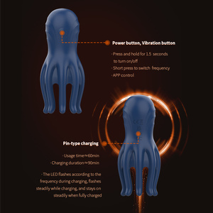 Brinquedo Sexual em Forma de Garra para Homens, Masturbador de Glande, Treinamento Peniano para Homens, Vibrador com 9 Modos - Product Image 4