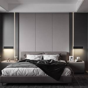 Lampe murale LED à capteur tactile en aluminium, style minimaliste nordique, à intensité variable, pour chambre moderne, salon et éclairage d'escalier - Product Image 5