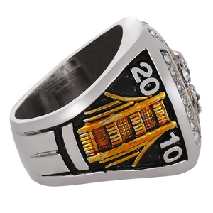 Anillo de campeonato de los Gigantes de San <span class=keywords><strong>Francisco</strong></span> 2010, exquisito anillo de moda galvanizado de dos colores, Colección Championship Lifetime - Product Image 4