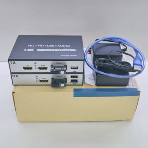HD Video & Audio for HDMI 1080P Single Fiber Single mode SC 1000Mbps Extender up to 20KM KVM Fiber Optic Transceivers with <b>USB</b> - Product Image 1