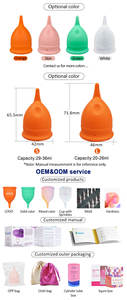 Furuize OEM Boîte d'emballage personnalisée Coupe menstruelle Économique 100% Silicone de qualité médicale Coupe menstruelle réutilisable Coupe menstruelle - Product Image 3