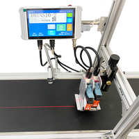 Máquina de Codificación por Lotes Multifunción en Línea, Impresora de Inyección de Tinta para Códigos QR, Códigos de Barras, Fechas, Logotipos y Dígitos, para Impresión en Cajas/Bolsas/Metal/Madera