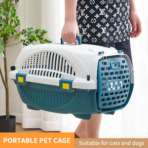 Transporteurs d'animaux de compagnie aérienne chien chat transporteur en plastique chien de compagnie caisse de voyage transportbox Cage - Product Image 3