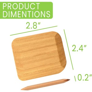 Set di 4 Raschietti in Bambù per Pentole, Utensile da Cucina Sicuro per Alimenti, Non Graffia, per Padelle, Pentole e Stoviglie - Product Image 3