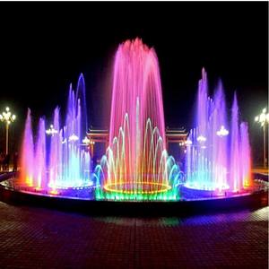 <span class=keywords><strong>Fontaine</strong></span> musicale extérieure haut <span class=keywords><strong>de</strong></span> gamme, contrôlée par DMX512, en acier inoxydable, avec éclairage LED RVB, spectacle d'eau dansante pour centre commercial - Product Image 1