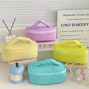 Borsa Cosmetica Impermeabile <span class=keywords><strong>in</strong></span> Nylon Multicolore <span class=keywords><strong>per</strong></span> Donne e Ragazze, Personalizzabile con Logo, <span class=keywords><strong>per</strong></span> Viaggi, Shopping e Attività all'Aperto, Facile da Riporre - Product Image 3