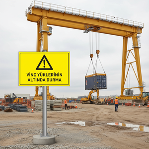 Panneau de signalisation routière pour travaux sous grue - Product Image 5