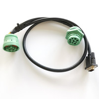 Faisceau de câbles électrique personnalisé OBD 16 broches mâle-femelle 18AWG 2464, faisceau de câblage classique pour systèmes de diagnostic automobile