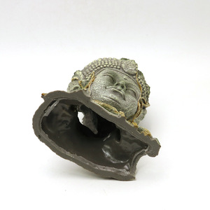 Nova Chegada Buda Fish Tank Decoração Artesanato Ornamento Estilo Chinês Aquário Acessórios Verde Arenito Buda - Product Image 2