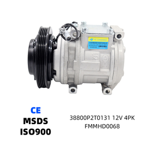Compresor de Aire Acondicionado para Auto OEM 8800P2T0131 38800PR4A02, Compresor de AC 10PA15C, 12V, 4PK, Embrague de 132mm para Honda Acura - Product Image 1
