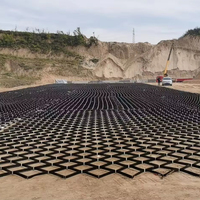 Grille de stabilisation de gravier en géocell HDPE perforé texturé NETE pour la construction routière avec garantie de 3 ans