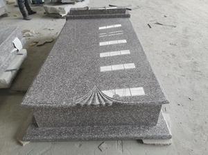 Hochglanzpolierte Grabsteine im rumänischen Stil aus G664 Brown Star Granit, Einzel- und Doppelmonumente für Gedenkstätten und Friedhöfe - Product Image 2