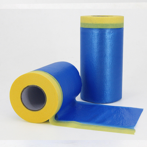 Màng Bảo Vệ Màu Xanh Được Dán Sẵn, Tấm Bảo Vệ Bằng Nhựa Có Thể Gấp Sẵn, Tấm Kéo Xuống-Sơn Tự Động - Product Image 2