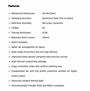 Polymatech Série COB Standard FL18COB3030 Toujours Blanc 80 CRI LED Luminaire pour les Soins de Santé et les Cliniques - Product Image 4